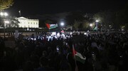 Filistin'e Destek Olmak İçin Binlerce Kişi Beyaz Saray Önünde Toplandı