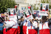 امدادگران هلال احمر قشم بمباران بیمارستان معمدانی غزه را محکوم کردند