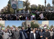 حضور جهادگران دانشگاهی سراسر کشور در تجمعات محکومیت جنایات غزه