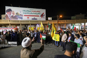 Gathering in southwest Iran in protest to Zionist crimes
