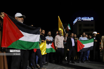 Gathering in southwest Iran in protest to Zionist crimes