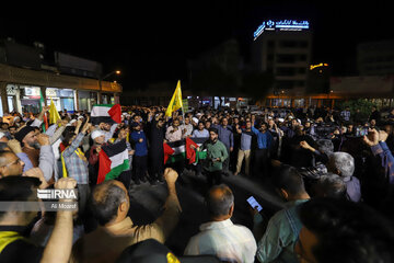 Gathering in southwest Iran in protest to Zionist crimes