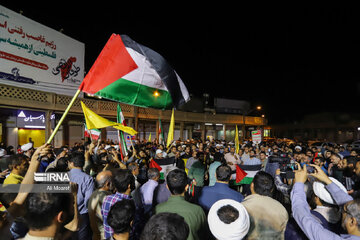 Gathering in southwest Iran in protest to Zionist crimes