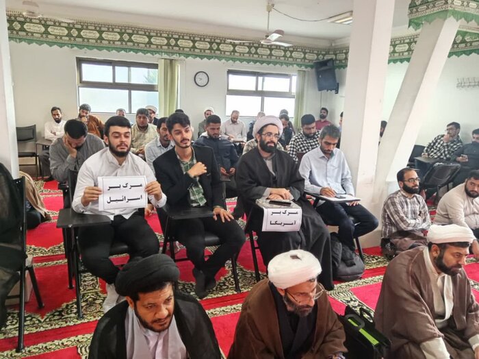 تجمع طلاب و روحانیون آمل در حمایت از مردم مظلوم غزه