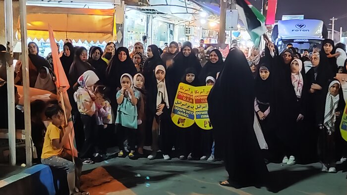 تجمع خودجوش جزیره نشینان قشم در حمایت از مردم غزه برگزار شد