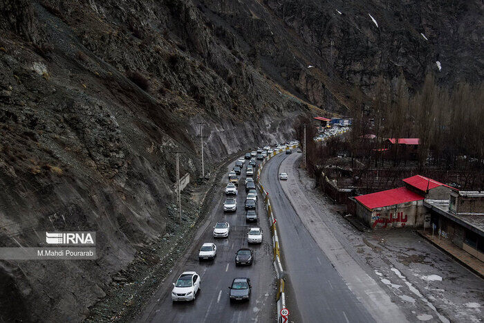 پلیس راه: تردد در جاده کندوان پر حجم و روان است