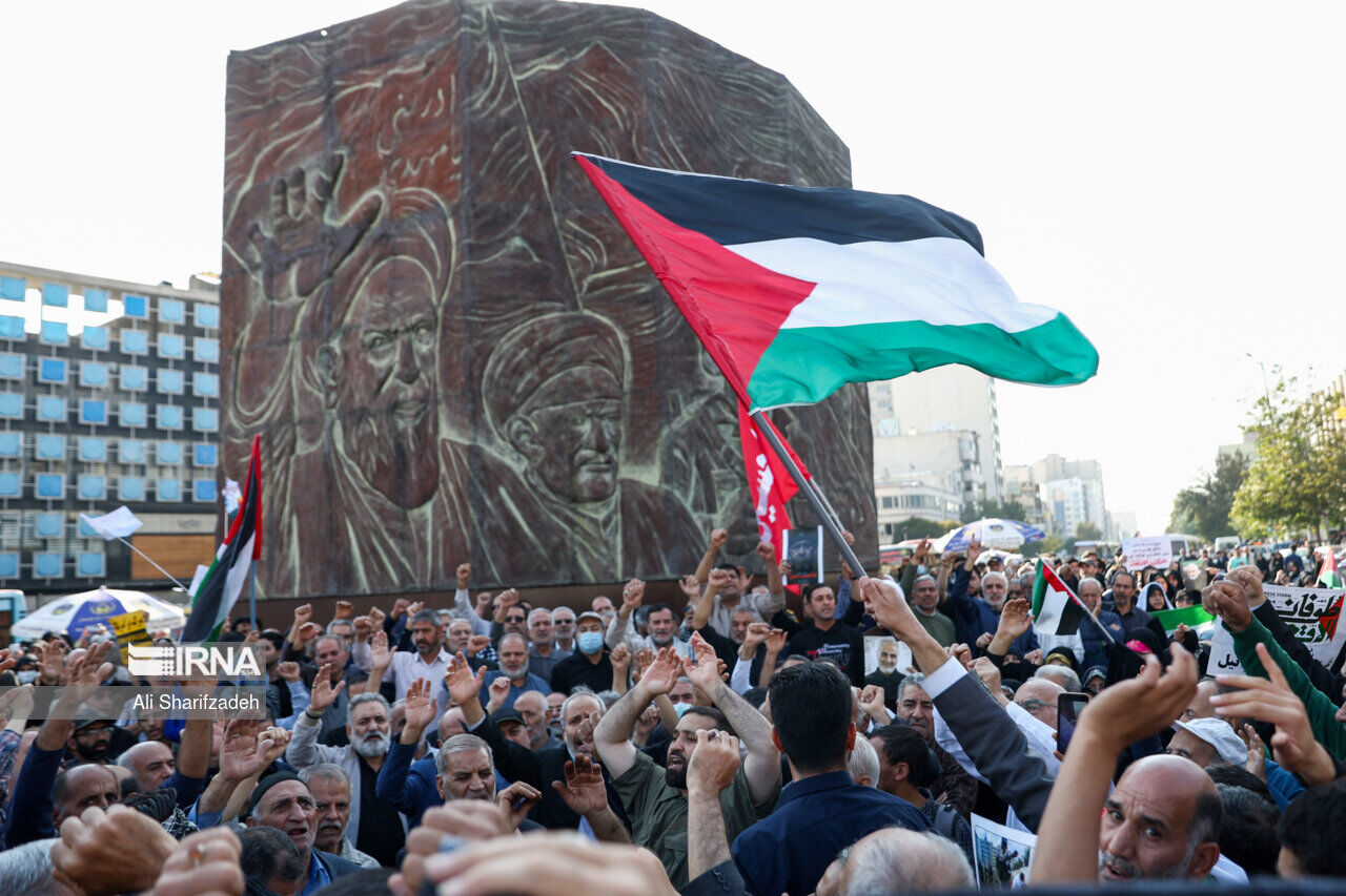 L’Iran organise des rassemblements de soutien aux Palestiniens