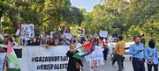 طنین فریادهای مرگ بر اسرائیل در پایتخت پاکستان +فیلم