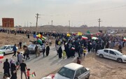 رژه خودروی مردم خوزستان در حمایت مردم غزه+ فیلم