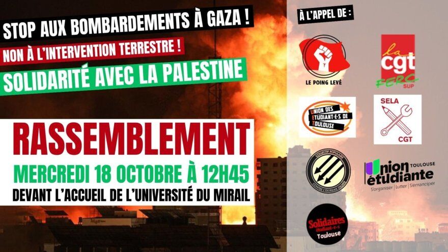 France : la manifestation pro-Palestine des étudiants toulousains