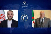 Iran FM, Algerian counterpart emphasize stopping Zionist aggression