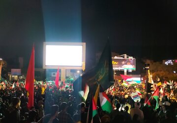 سه تجمع در حمایت از مردم فلسطین در مشهد برگزار شد + فیلم