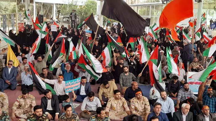 تجمع مردم کرمانشاه در مرز خسروی و اعلام آمادگی برای مبارزه با رژیم جعلی اسراییل