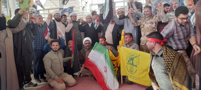 تجمع مردم کرمانشاه در مرز خسروی و اعلام آمادگی برای مبارزه با رژیم جعلی اسراییل