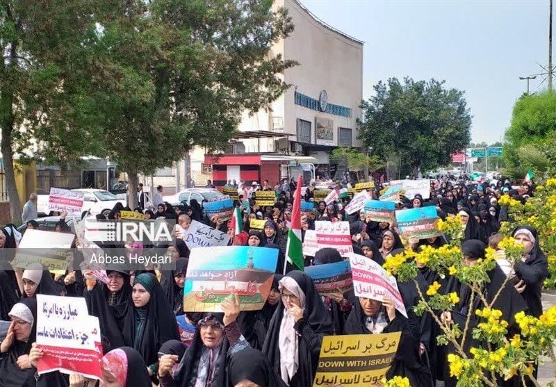 اجتماع مادران و کودکان بوشهری در حمایت از مردم بی دفاع « غزه»