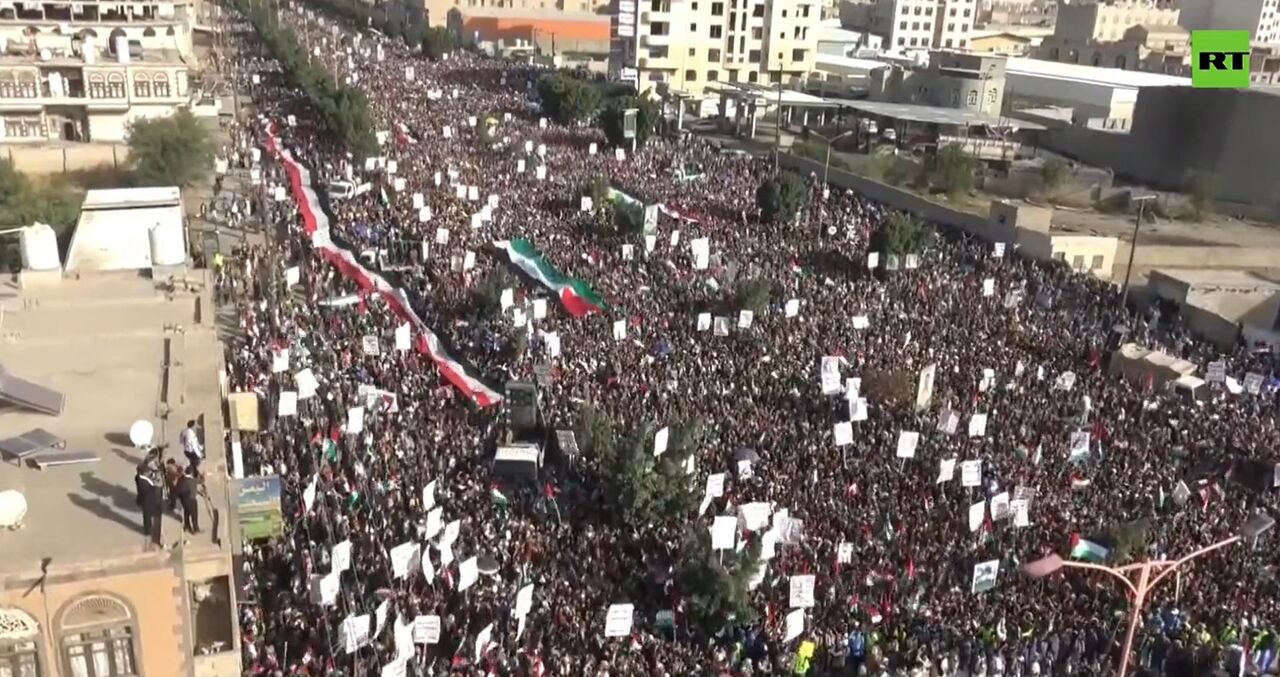 یمنی ها بار دیگر با مردم فلسطین ابراز همبستگی کردند