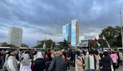 گردهمایی حامیان مردم فلسطین در ژنو برگزار شد