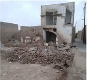 آواربرداری مسجد قدیمی "کنج" محله فهادان یزد برای رفع خطر و احیاء در حال انجام است
