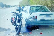 مرگ عابر پیاده بر اثر برخورد با موتورسیکلت در بیرجند