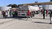 Sólo 20 camiones de ayudas humanitarias entran hoy en Gaza por el paso de Rafah