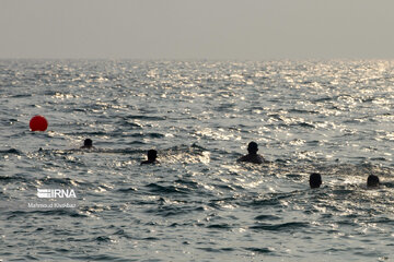 Sea swimming in Persian Gulf