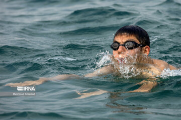 Sea swimming in Persian Gulf