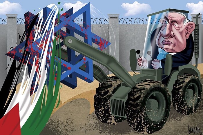 هنر کاریکاتور در افشای جنایات صهیونیستها زبان گشود+ فیلم