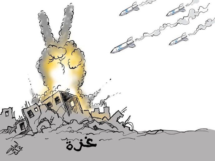 هنر کاریکاتور در افشای جنایات صهیونیستها زبان گشود+ فیلم