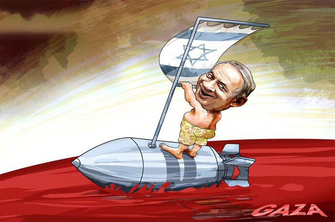 هنر کاریکاتور در افشای جنایات صهیونیستها زبان گشود+ فیلم