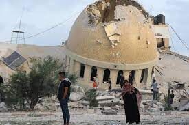 Zionist regime bombs 26 mosques in Gaza