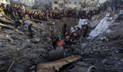 ۵۰ فلسطینی شب گذشته در غزه به شهادت رسیدند