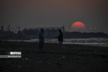 Fish hunting in Caspian Sea