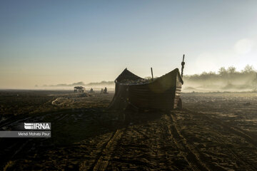 Fish hunting in Caspian Sea