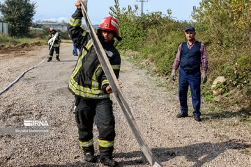 Exercise drill by Iranian gas company