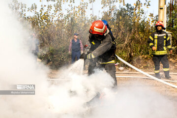 Exercise drill by Iranian gas company