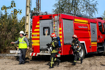 Exercise drill by Iranian gas company