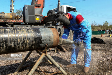 Exercise drill by Iranian gas company