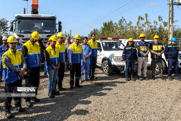 Exercise drill by Iranian gas company