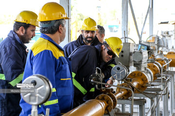 Exercise drill by Iranian gas company