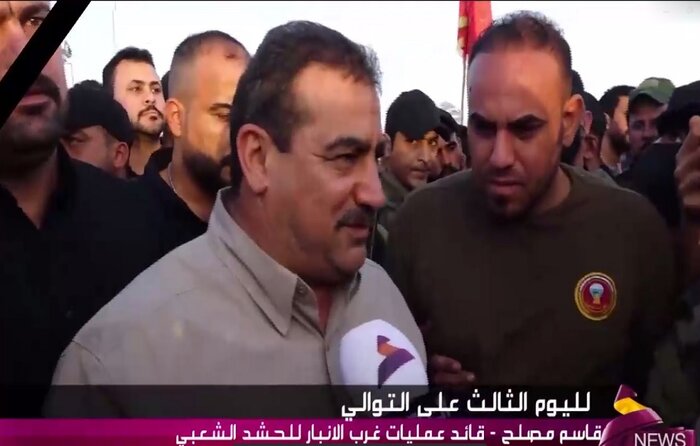تحصن هزاران عراقی در مرز اردن برای سومین روز با حضور فرماندهان الحشد الشعبی