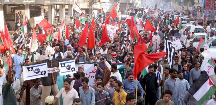 تظاهرات ضدصهیونیستی در شهرهای مختلف پاکستان+عکس