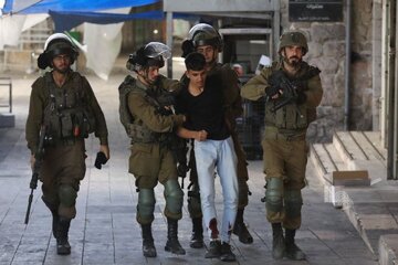 بازداشت ۴ هزار و ۶۳۰ فلسطینی در کرانه باختری در ۷۴ روز