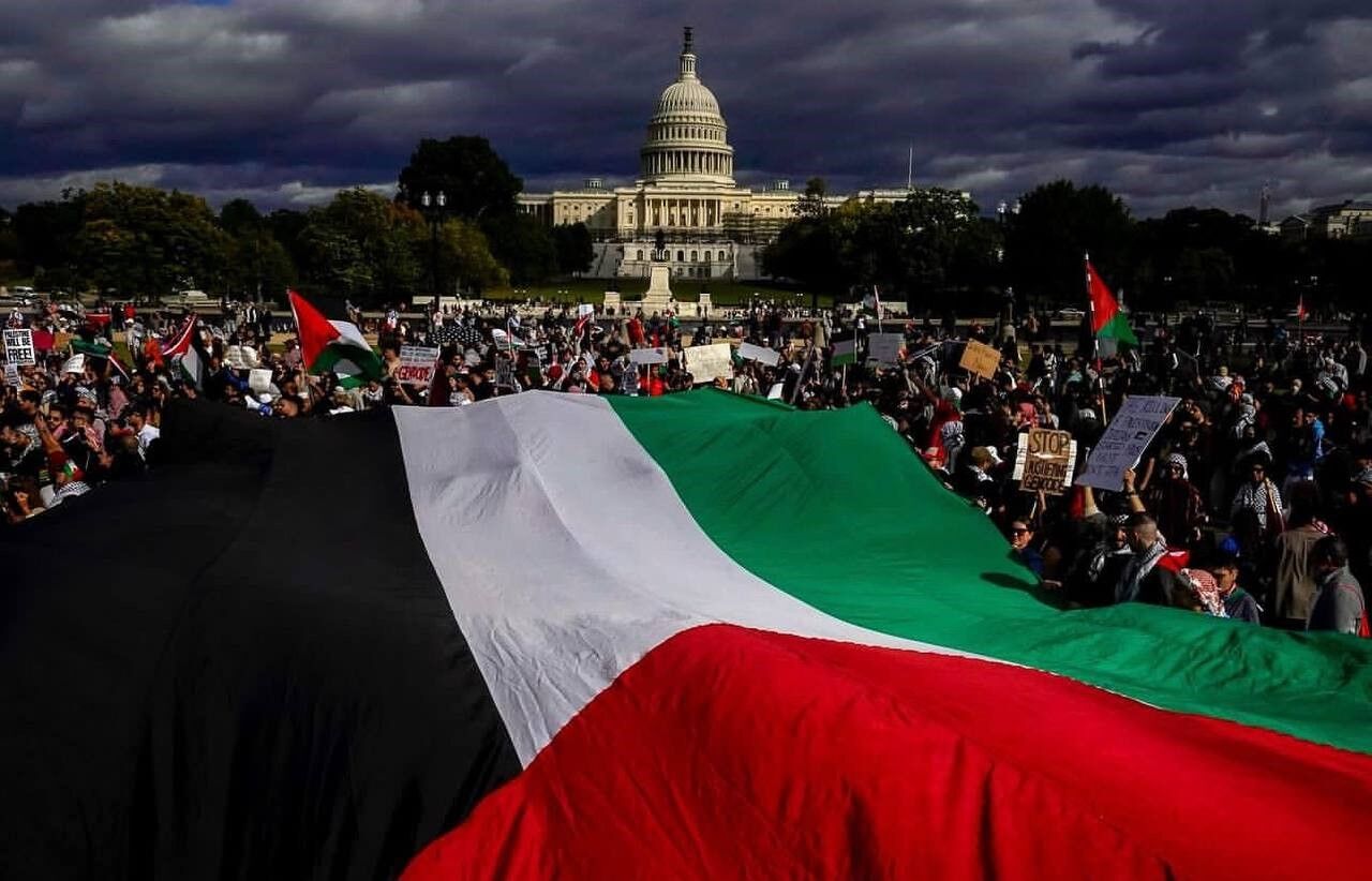 راهپیمایی گسترده حامیان مردم فلسطین در آمریکا