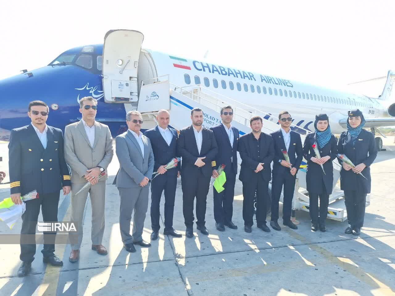 نخستین پرواز شرکت جدید هواپیمایی در فرودگاه بوشهر به زمین نشست
