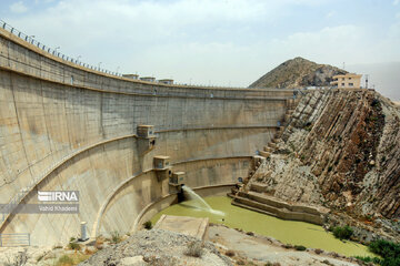 Barzoo dam in northeastern Iran