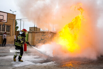 Passive defense drill at school