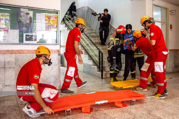 Passive defense drill at school