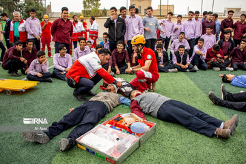 Passive defense drill at school