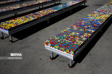 Rubik's Cube event in support of Gaza children