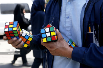 Rubik's Cube event in support of Gaza children